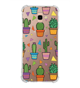 PrintiFy Samsung Galaxy J4+ Plus Uyumlu Water Color 4 Baskılı Şeffaf Köşe Korumalı Antişok Kılıf