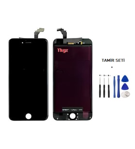 iPhone 6 PLUS Uyumlu Lcd Ekran Dokunmatik A+A KALİTE (LW MARKA) SİYAH + TAMİR SETİ