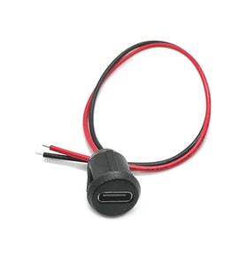 Type C Panel Montaj Dişi Soket 2 Pin 15cm Kablolu Uzatma USB 3.1 Konnektör Araba Kamera Oyuncak