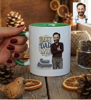 Kişiye Özel Karikatürlü Best Dad Ever Babaya Hediye Kupa Bardak Babalar Günü Hediyesi