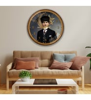 Atatürk Cam Saat - 60 cm