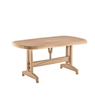 Omnipazar IRK-HM100 Oval Köşe Plastik Dikdörtgen Masa 90x150 cm