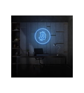 Bitcoin Logo Neon Tabela