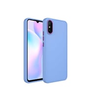 Xiaomi Redmi 9A Uyumlu Kılıf Metal Çerçeve ve Buton Tasarımlı Silikon Zore Luna Kapak