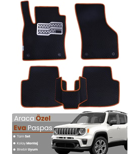 JEEP RENEGADE (2020-2025) Uyumlu EVA Paspas Tam Set–Araca Özel,Kolay Montaj,Su Geçirmez