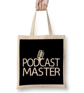 Podcast Master Podcasting Creator & Host Bez Çanta Uzun Saplı