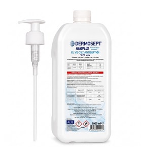 Dermosept Handplus El ve Cilt Antiseptiği 1000 ml %70 Alkol Bazlı Hijyenik El Dezenfektanı