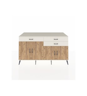 Kronos Konsol 2 Raflı 3 Çekmeceli 4 Kapaklı 176x59x99 Aytaşı-Çam/Aytaşı