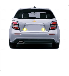 Chevrolet Aveo HB Krom Bagaj Alt Çıtası P.Çelik 2011 üzeri