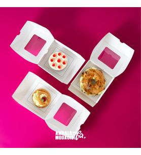 Kurabiye Kutusu ( 25 Adet ) Cookie Box ( 13x13x6 Cm ) (Beyaz)