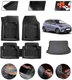 Hyundai İ10 Uyumlu Paspas Araca Özel Bagaj Havuzu MBS Siyah