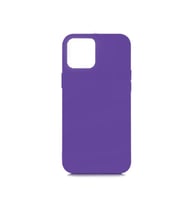 iPhone 12 Mini (5.4") ile Uyumlu Cappy Silikon Kılıf Koyu Mor
