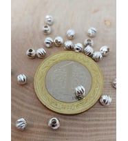 925 Ayar Gümüş Boncuk Ara Malzeme 3.5*4mm/5 adet (45636)