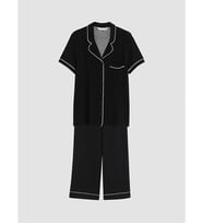 LCW DREAM Siyah Puantiyeli Kadın Pijama Takım