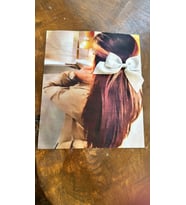 KURDELE FİYONK TOKLAI KIZ ARMA DİKİŞ APLİKE 23X19 CM