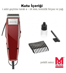 Moser 1400-0050 Saç Sakal Kesme Makinesi Tıraş Makinesi Moser