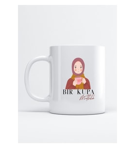 Bir Kupa Mutluluk Baskı Porselen Kupa Bardak