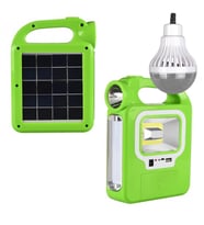 SOLAR ÇALIŞMA-KAMP LAMBASI, Powerbank özellikli, Güçlü Aydınlatma (Yeşil)