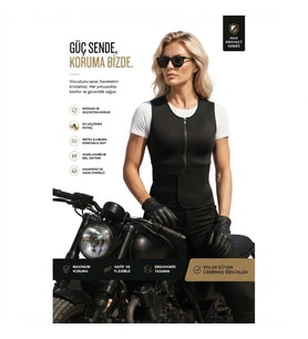 Motosiklet Göğüs ve Bel Rüzgar ve Soğuk Korumalı Bel Korseli Soğuk Geçirmez Termal Motorcu Yelek