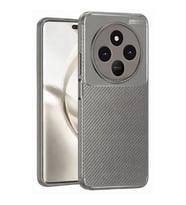 Coverzone Tecno Spark 30 Uyumlu TPU Silikon K?l?f, Ultra Slim Fit Karbon Fiber Desenli, Darbe Emici, ?nce ve Hafif, ??k ve Koruyucu (Gri)