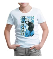 Kara Kedi Beyaz Çocuk Tshirt