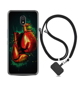 Xiaomi Redmi 8A 8 Pro 9C 9T 10C 11T Pro Kılıf Boyun Askılı Silikon Boks Eldiveni 1763