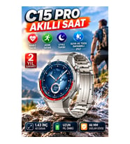 1.43 İnç Ekranlı Akıllı Saat – Nabız, Adım ve Uyku Takibi 46 mm Suya ve Toza Dayanıklı