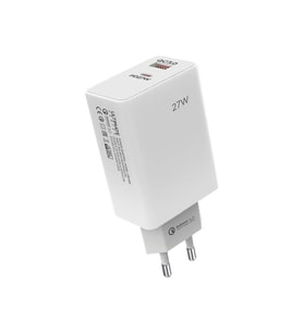 Phixi 27W USB + Type-C 2 Portlu Hızlı Şarj Aleti