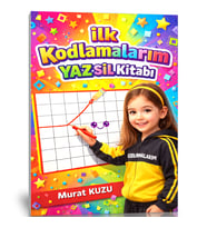 🧠 İlk Kodlamalarım – YAZ-SİL Kitabı (Algoritma Öğretir)