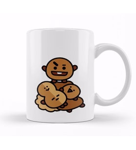 Bts Love Yourself BT21 Shooky Bts Kupa Bardak Porselen