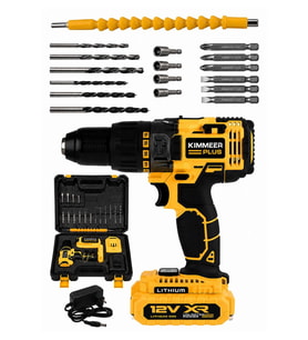 12v 2ah Metal Şanzıman Çift Akülü Bakır Sargı Vidalama Matkap