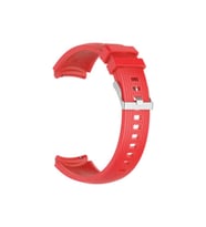 Samsung Galaxy Watch 42mm Uyumlu 20mm Kordon Silikon Çizgili Spor Yumuşak KRD-18 Kayış