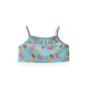 Kız Çocuk Tropikal Meyve Desenli Bikini Takım