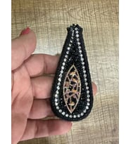 9X4 CM TAŞ İŞLEME DAMLA ARMA YAMA DİKİŞ AKSESUARI APLİKE