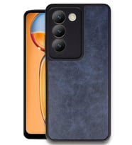 Newface Vivo V30 Lite 4G Kılıf Aras Deri Kapak - Lacivert