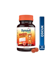 Dynavit Kids Immukid Gummies 60 Çiğnenebilir - Çocuk için C, D Vitamini,Çinko,Kara Mürver-Bağışıklık&Enerji