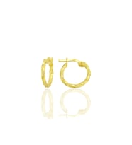 Gümüş altın yaldızlı 15 mm Şarnel Burgu Halka SGTL12785GOLD