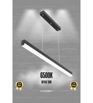 120cm Siyah Kasa Beyaz Işık Modern Led Sarkıt Avize, Salon ve Mutfak İçin