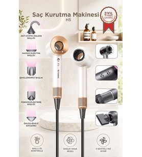 Torima Saç Kurutma Makinesi Güçlü Saç Şekillendirici H5 Beyaz