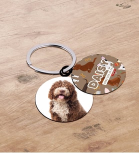 BK Gift Evcil Dostlara Özel İsimli 2’li Ahşap Pet Tasma Künyesi - Model 1-4