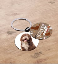 BK Gift Evcil Dostlara Özel İsimli 2’li Ahşap Pet Tasma Künyesi - Model 1-4