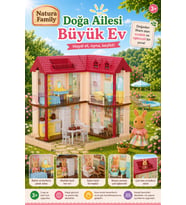 Doğa Ailesi Villa Evi Oyuncak Ev - Tavşan Ailesi Oyun Evi Tavşan Tatil Evi Sylvanian Evi