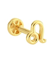 Tragus Altın Piercing – Aslan Burcu