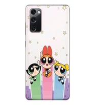 Samsung Galaxy S20 FE Uyumlu Powerpuff Girls Desenli Şeffaf Telefon Kılıfı