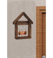 New Homeline Ahşap Dekoratif Eskitme Duvar Anahtarlık