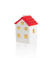 The Mia Dekoratif Led Işıklı Yılbaşı Evi 8x6x12 cm  SUS0118 (Kırmızı)