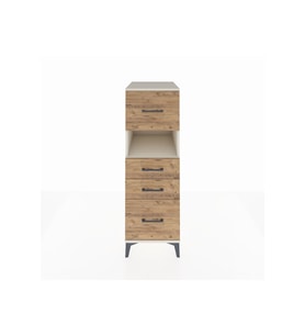 Kronos Dolap Tek Raflı 4 Çekmeceli 44x59x134 Aytaşı-Çam