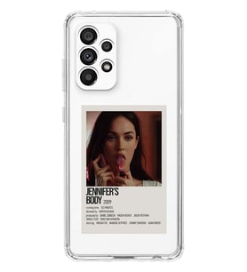 Samsung Galaxy A33 Uyumlu Jennifer's Body Minimalist Poster Desenli Şeffaf Telefon Kılıfı