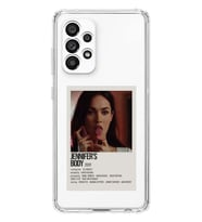 Samsung Galaxy A33 Uyumlu Jennifer's Body Minimalist Poster Desenli Şeffaf Telefon Kılıfı