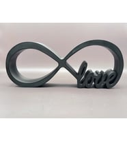 Love Sonsuz Aşk Sevgi Sembolu hediyelik Ürün 13CM Siyah renk